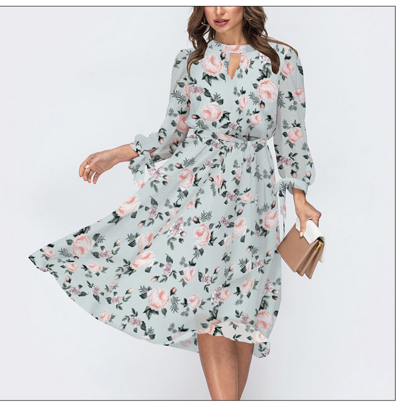 Vestidos™ - Chiffon jurk met bloemenprint voor dames