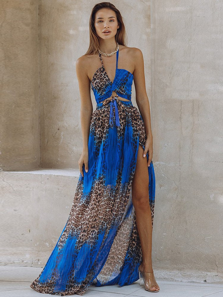 Bohe™ - Rugloze jurk met luipaardprint