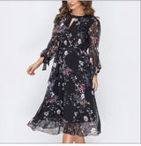 Vestidos™ - Chiffon jurk met bloemenprint voor dames