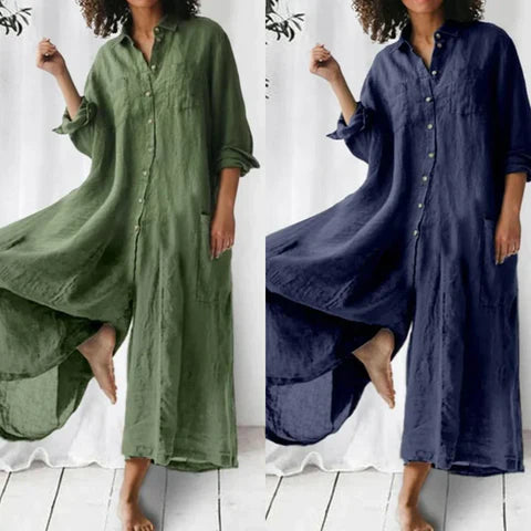 LinenJumpsuit™ - Comfortabel en stijlvol tegelijk