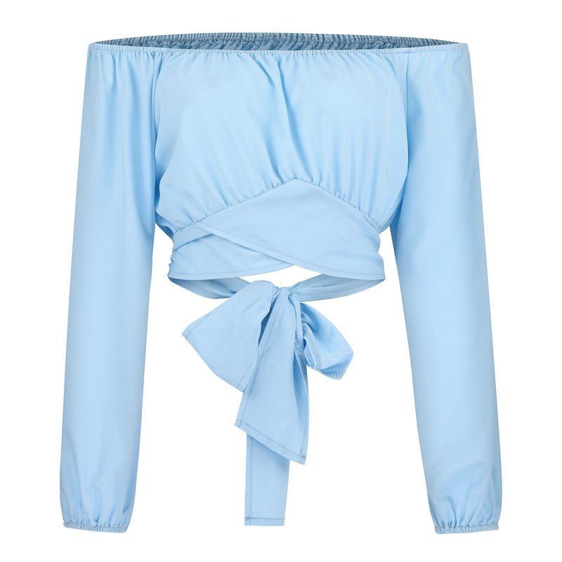Wedora™ - Elegant Off Schouder Slank Overhemd voor vrouwen