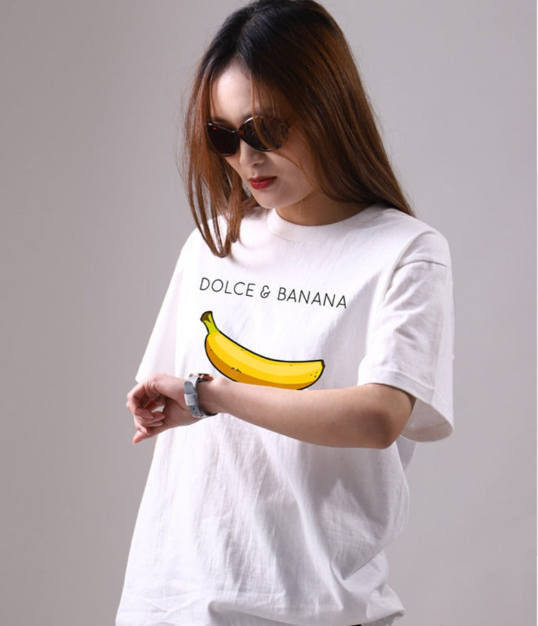 Wendy™ - Dolce Banana Anime T-shirt met afdrukken