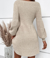 Gabri™ - Effen mini-sweaterjurk voor dames