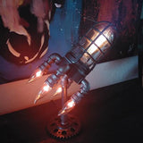 Rocker™ - Vintage Steampunk Raket Tafellamp