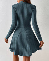 Magler™ - Elegante geribde jurk met lange mouwen