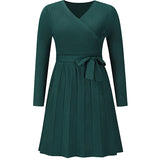 Milli™ - Elegante gebreide jurk in effen kleur