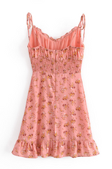 Sarala™ - Elegante bloemige mouwloze V-hals jurk