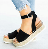Hemp™ - Platform sandalen met sleehak voor dames