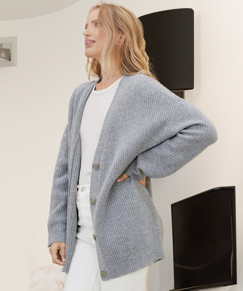 Cocan™ - Cashmere damesvest met V-hals