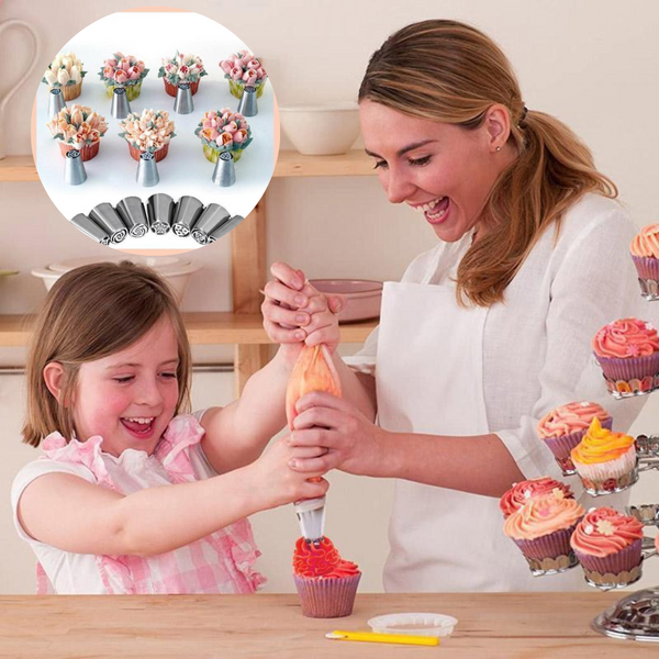 DecorCupcakeNozzles™ - Zorg voor een professioneel uitziende afwerking van je cupcakes!