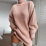 Adia™ - Sexy Sweaterjurk met hoge hals voor dames