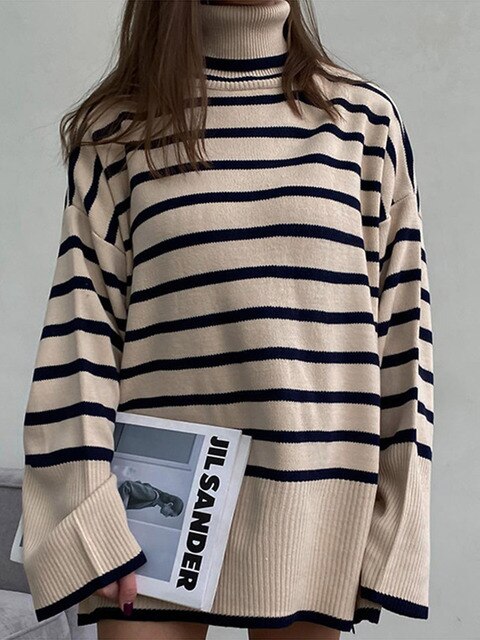 LooseStripedSweater™ - Voel je goed en geniet van het comfort