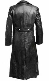 Trencher™ - Duitse klassieke zwartleren jas voor heren