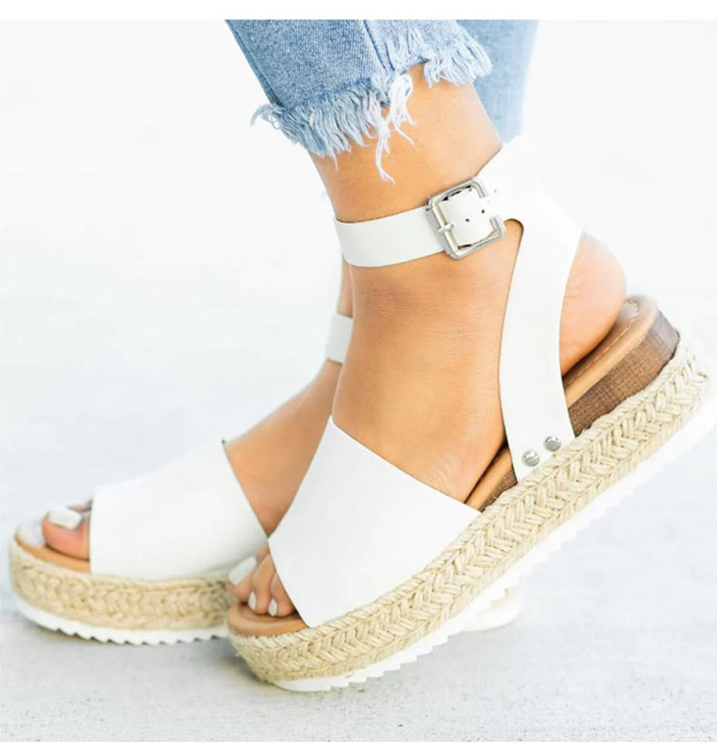 Hemp™ - Platform sandalen met sleehak voor dames