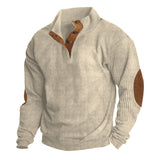 Frit™ - Heren Sweatshirt met lange mouwen en rechte kraag